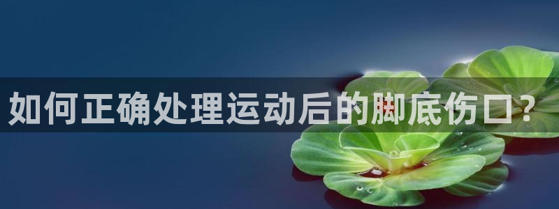 搜球体育CCT5：如何正确处理运动后的脚底伤口？